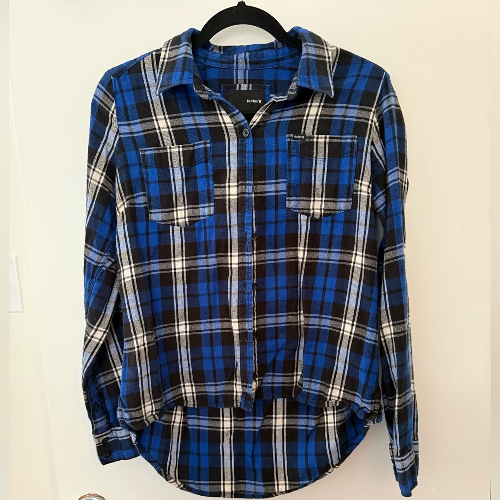 Hurley Brand Button Up Flannel